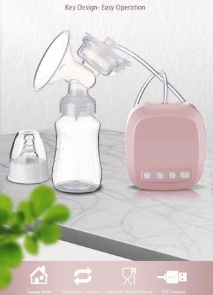 Автоматический одинарный электрический молокоотсос силиконовый nippemilk бутылочный молокоотсос2 фото