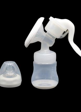 Ручний міні молоковідсмоктувач із пляшечкою для мам і соскою2 фото