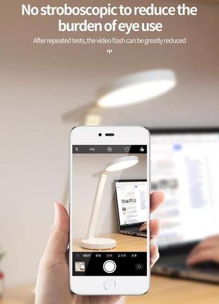 Светодиодная настольная лампа для защиты глаз, настольная лампа для детей 800 mah 12ч, зарядка через usb1 фото