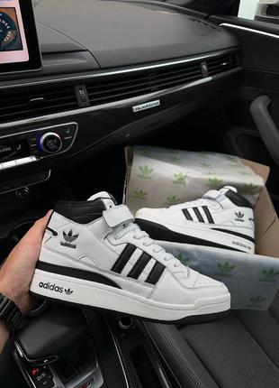 Женские кроссовки adidas forum84 36-41 черно белые. хит сезона6 фото