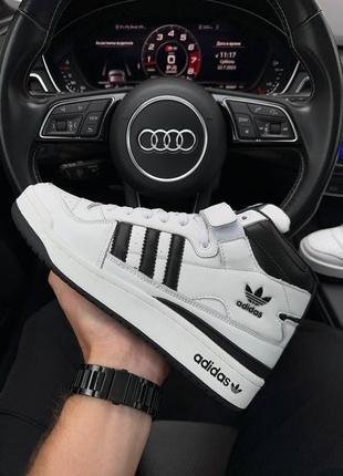 Женские кроссовки adidas forum84 36-41 черно белые. хит сезона9 фото