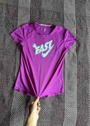 Nike dri-fit womens футболка спортивна оригінал б у3 фото