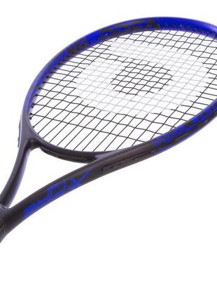 Ракетка для великого тенісу в чохлі odear x-fire t55 чорний-синій2 фото