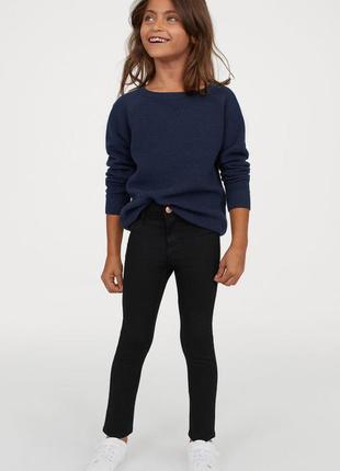 Черные джинсы skinny fit от h&amp;m рост от 140 до 170 см