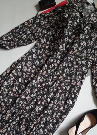 Primark очень модное платье рубашка в цветы р 16 сток2 фото