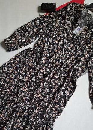 Primark очень модное платье рубашка в цветы р 16 сток6 фото