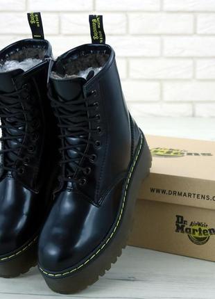 Dr.martens jadon меховые зимние ботинки на платформе /осень/зима/весна😍6 фото