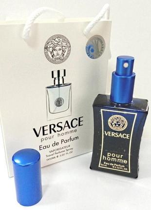 Versace pour homme (версаче пур ом) в подарунковій упаковці 50 мл