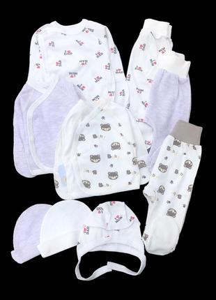 Гарний набір одягу для новонароджених хлопчиків або дівчат, якісний одяг для немовлят, весна, зріст 56 см, бавовна1 фото
