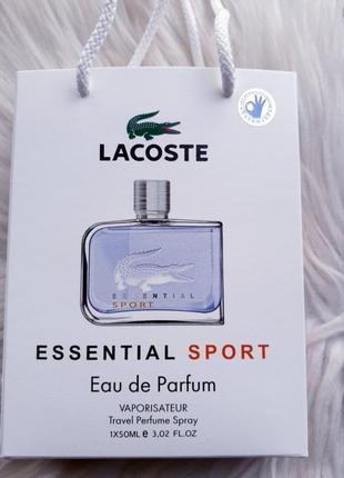 Lacoste essential sport pour homme (лакост эсэншал спорт) в подарунковій упаковці 50 мл