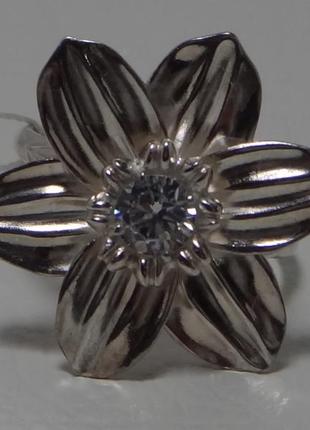 Новое серебряное кольцо "нарцисс" р.183 фото