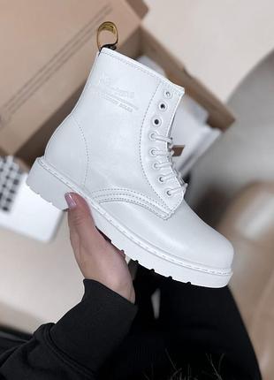 Черевики dr.martens white (зима)