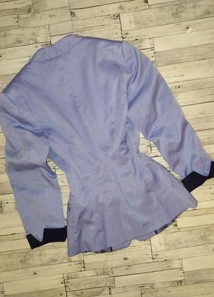Фактурный легкий пиджак жакет блейзер, приталенный, с рукавом 3/42 фото