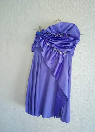 Платье коктельное с элементами камней + подарок 3