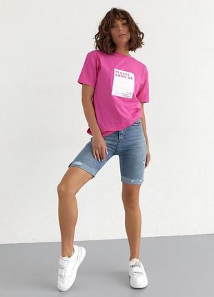 Женские джинсовые шорты с подкатом - джинс цвет, 34р (есть размеры)3 фото