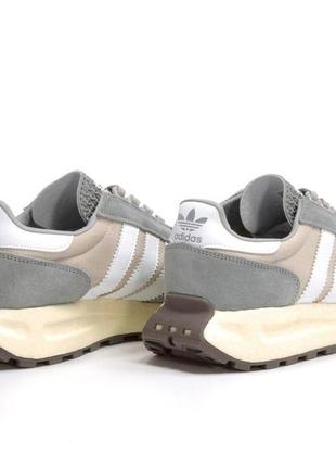 Чоловічі кроссовки adidas retropy e5 light grey/white (світло-сірі легкі  класичні кросівки адідас ретро е5 )5 фото
