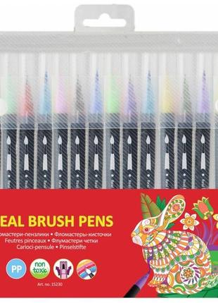 Фломастери - пензлики  real brush 24 кольори мх15230