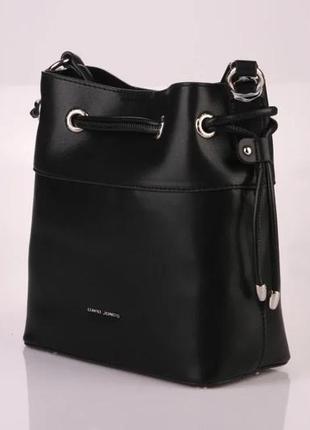 Сумка шкіряна david jones 9006 black