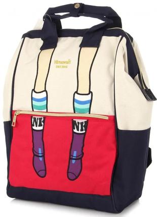 Рюкзак-сумка текстильний himawari 3326 red/white