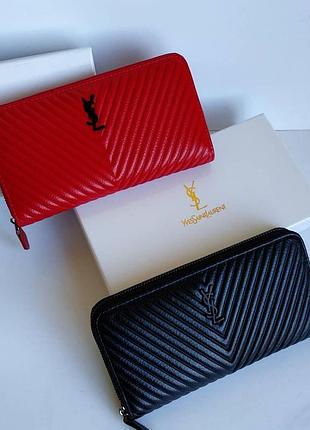 Кожаный кошелек на молнии