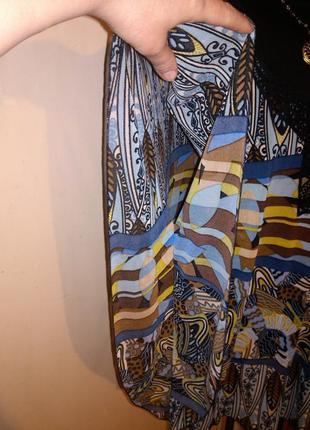 Трикотажная,блузка-туника с кружевом,этно-бохо,большого размера-оверсайз6 фото
