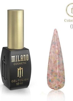 База milano color glass 10мл №02 базовое покрытие для ногтей для маникюра прозрачная гель лак1 фото