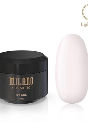 Гель для наращивания milano light pink 30 ml