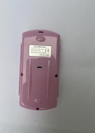 Фрезер для манікюру акумуляторний рожевий nail master zs-230 35000 об/хв фрезер на акумуляторі 6 годин роботи8 фото