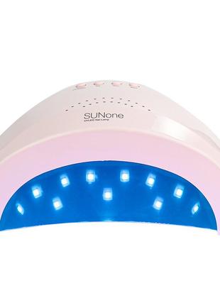 Лампа для манікюру sun one 48 вт led-uv гарна потужна стильна манікюрна лампа, з таймером, знімним дном для педикюру3 фото