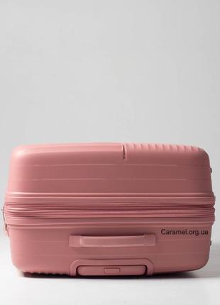 Комплект 3х валіз франція поліпропілен з розширенням ( l m s ) пудра snowball 204038 фото