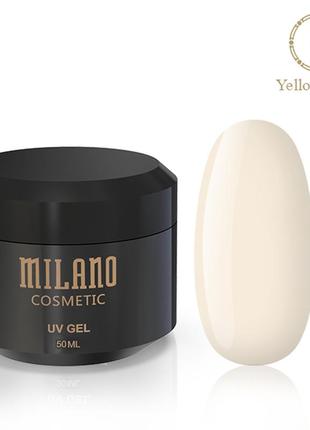 Гель для наращивания milano yellowish 50 ml