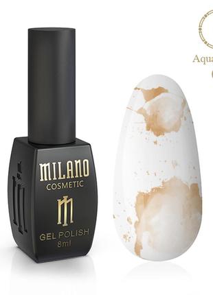 Гель лак аква краплі aqua drops milano 8 ml №8 малиновий акварельний лак на спиртовій основі