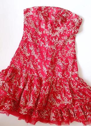 Легкое, невесомое летнее хлопковое платье корсет1 фото