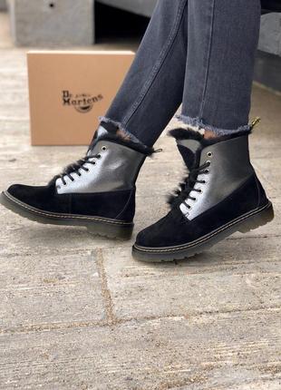 Dr.martens тёплые зимние ботинки в премиум дизайне /осень/зима/весна😍7 фото