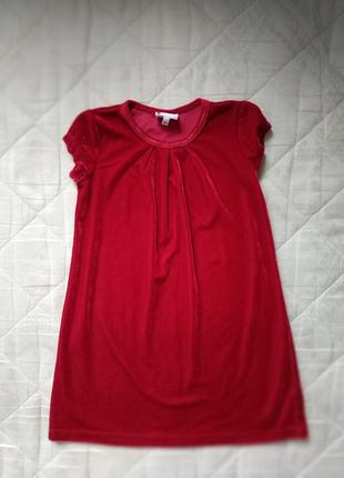 Велюровое платье 4-5 лет