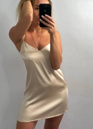 Короткая  шелковая рубашка. шелковая ночнушка2 фото