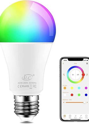 Сток светодиодная лампа ilc rgbw e27 rgb + теплый белый