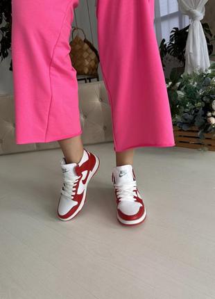 Кожаные стильные женские высокие кеды хайтопы сникерсы кожаные кеды женские кроссовки