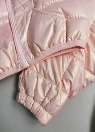 Демисезонный комплект курточка и штаны розовый3 фото