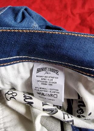 Фирменные стрейчевые джинсы henry choice,оригинал,новые,размер 32/32.10 фото