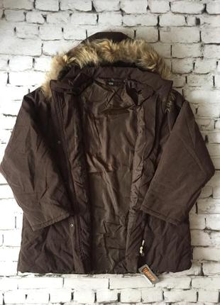 Зимняя куртка объемная с натуральным мехом2 фото