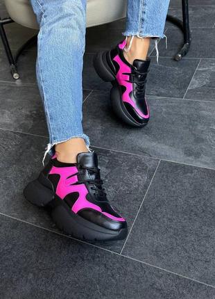 Стильные женские кожаные кроссовки кроссовка из натуральной кожи5 фото