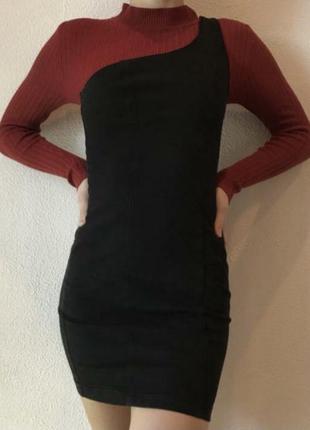 Джинсовый сарафан платье на одно плечо юбка1 фото