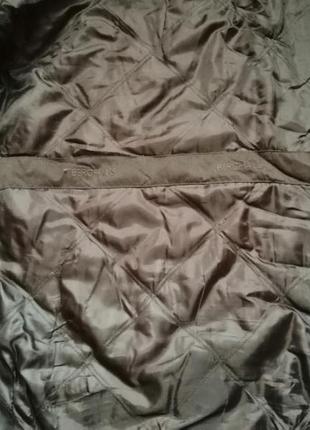 Курточка пуховик коричневая воротник мех berghaus размер 40-426 фото
