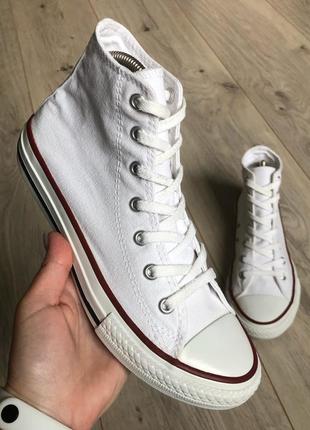 Кеды белые высокие converse (оригинал) р. 34