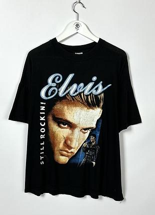 Вінтажна футболка з елвісом преслі співак поп elvis presley merch мерч