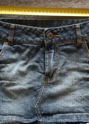Юбка джинс мини3 фото