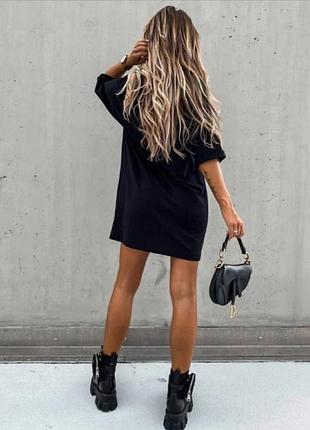 Платье-туника
удлинённая футболка 

однотонное классическое платье - футболка из летней хлопковой ткани6 фото