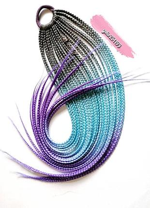 Афрорезинка афрокосички косички на резинке резинка с косицами канекалон подарок