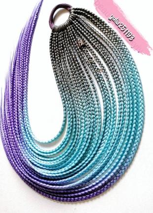 Афрорезинка афрокосички косички на резинке резинка с косицами канекалон подарок